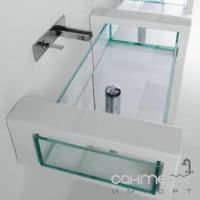Полка под раковину, подвесная или накладная GSG Glass GLME (белый)