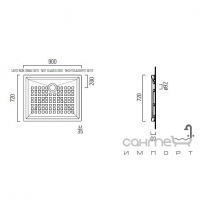 Душовий піддон GSI H6 texture 459760