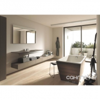 Акриловая ванна прямоугольная 140х80 встраиваемая или для облицовки панелями Duravit Onto 700233000