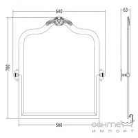 Дзеркало поворотне з орнаментом Devon&Devon Mayfair DD117CR