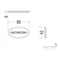 Табличка Bathroom Devon&Devon Old Navy MIL723CR Хром