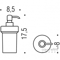 Дозатор для жидкого мыла Colombo Bart B9307