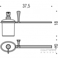Дозатор для мыла и держатель для полотенца Colombo Land B2874DX