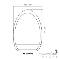 Электронная крышка для унитаза SensPa JK-1000RL 520x393