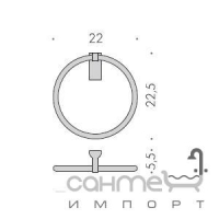 Кільце для рушників Colombo Luna B0111