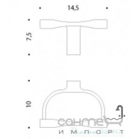 Тримач для туалетного паперу Colombo Luna B0108