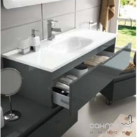 Комплект меблів для ванної кімнати Salgar Versus Anthracite Grey 600