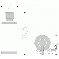 Дозатор настольный для жидкого мыла, белая керамика Colombo Nordic B9324