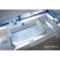 Акриловая ванна прямоугольная 206х86 встраиваемая с двумя наклонами для спины Duravit Sundeck 70012600