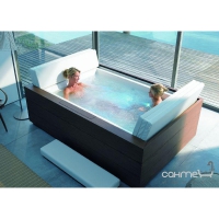 Акриловая ванна прямоугольная 190х90 с подставкой для панелей, 2 наклона для спины Duravit Sundeck 70006600