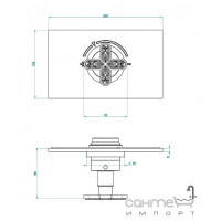 Зовнішній комплект для термостатичного змішувача для душу THG Lalique Profil Clear Crystal A6G.5100B.A02 Хром полірований