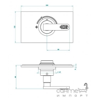 Зовнішній комплект для термостатичного змішувача для душу THG Lalique