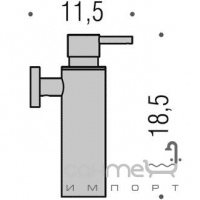 Дозатор для жидкого мыла, настенный Colombo Plus W4981