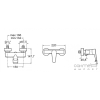 Смеситель для душа Roca Esmai A5A2131C00 Хром