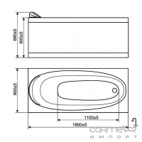 Фронтальная панель для ванны Devit Sigma 160