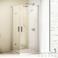 Розстібні двері, які складаються, Huppe Design elegance 8E0901 (кріплення праворуч)