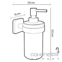 Настенный дозатор для мыла (может быть установлен с помощью винтов или клея) Roca Victoria A816678001 Хром