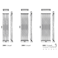 Радиатор (6 секций) Irsap Tesi Memory 2000 RM2200006xx