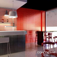 Плитка керамічна настінна ARGENTA Domo Red 25x40 (під мозаїку)