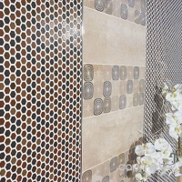 Плитка керамічна настінна ARGENTA Hexa Beige 20x30 (під мозаїку)