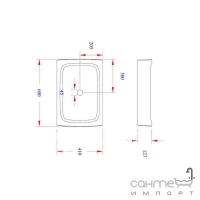 Раковина Hidra Ceramica Lavabi D'Appoggio Hi Line HI15 чорний