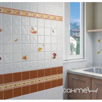 Плитка Kerama Marazzi 1242 Сезоны темно-коричневый, полотно 30х40 из 12 частей 9,9х9,9