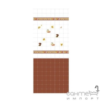 Плитка Kerama Marazzi 1242 Сезоны темно-коричневый, полотно 30х40 из 12 частей 9,9х9,9