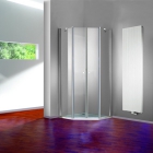Двустворчатая распашная дверь с неподвижными сегментами Huppe Design pure 510 510710