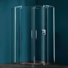 Двустворчатая распашная дверь с неподвижными сегментами Huppe Refresh pure 9P1301