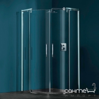 Двустворчатая распашная дверь с неподвижными сегментами Huppe Refresh pure 9P1301