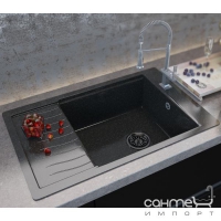Кухонная мойка Moko Firenze Granit, чаша справа + разделочная доска