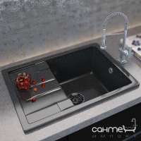 Кухонна мийка Moko Torino Granit + обробна дошка