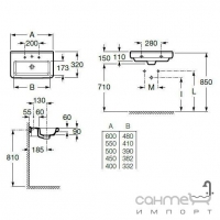 Раковина Roca Dama 35x32 A32778B000