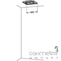 Потолочный светильник e-light 40см люминесцентный Duravit LM 969803700 белый алюминий