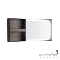 Дзеркало в рамі зі світлодіодним підсвічуванням по контуру з поличкою для зберігання косметики Keramag Citterio 83563