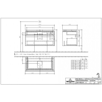 Тумба под раковину Villeroy&Boch Legato B12500PN