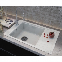 Кухонная мойка Moko Firenze Granit, чаша слева + разделочная доска