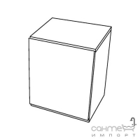Боковой шкафчик Keramag 4U (корпус: белый, фасад: белый матовый, узор белый глянец) 804244