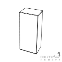 Бічна шафка Keramag 4U (корпус: білий, фасад: білий матовий, візерунок білий глянець) 804044