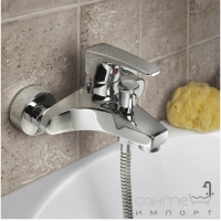 Змішувач для ванни з душовою лійкою, шлангом та настінним тримачем Teka МВ-2 40.122.02 Хром