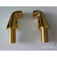 Адаптер для вертикального крепежа смесителей на борт ванны (пара) Emmevi CO2847OR золото