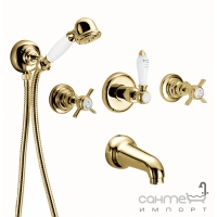Комплект для ванны встраиваемый с душем Fir Canterbury 30401321400 антикварное золото