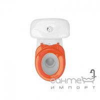Унитаз компакт детский Colombo Бемби с оранжевым сиденьем S10990091