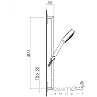 Душевой гарнитур Dornbracht Supernova 26403730-47 Шампанское