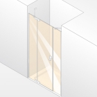 Дверь с сегмент. и доп. эл-том для ниши Huppe Studio Berlin pure BT0089 (левая)