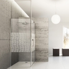 Розстібні двері, які складаються, з нерухомим сегментом і боковою стінкою Huppe Studio Berlin pure BT0132 (права)