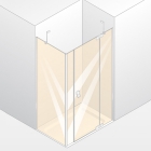 Двері з сегментом з ел-том і стінкою Huppe Studio Berlin pure BT0199 (праві)