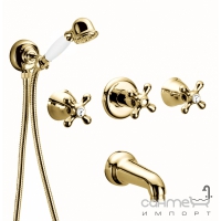 Комплект для ванны встраиваемый с душем Fir Alison 33401621300 золото