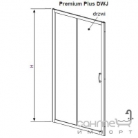 Душові двері Radaway Premium Plus DWJ 110