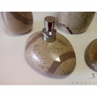 Емкость для жидкого мыла Gedy Stone 5081-XX светло- и темно-коричневый